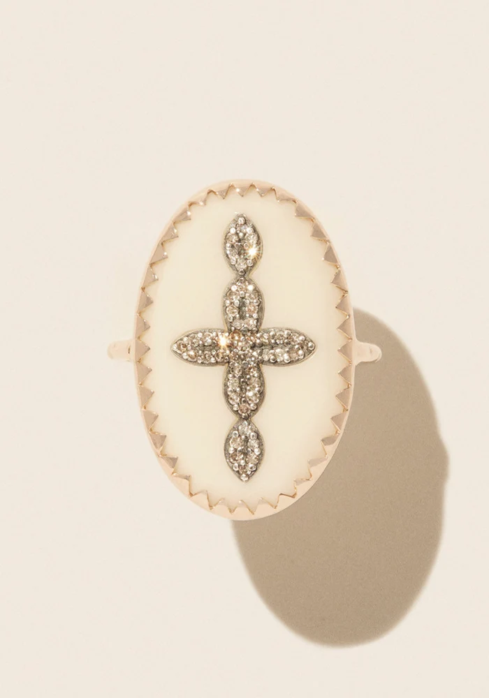 Bague Bowie N°3 Blanc Diamant