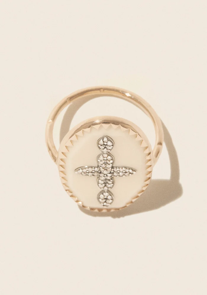 Bague Bowie N°3 Blanc Diamant