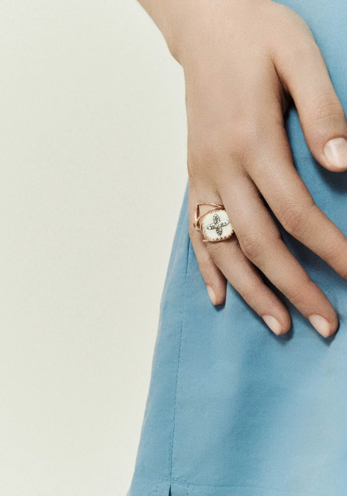 Bague Bowie N°2 Blanc Diamant
