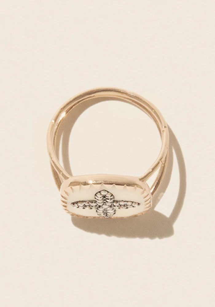 Bague Bowie N°2 Blanc Diamant