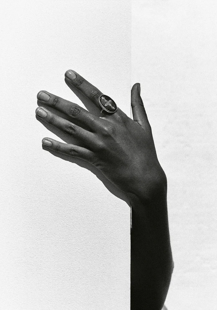 Bague Bowie N°3 Noir Diamant