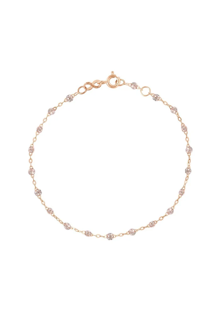 Bracelet Classique Gigi Or Rose Et Résines Sparkle 17cm