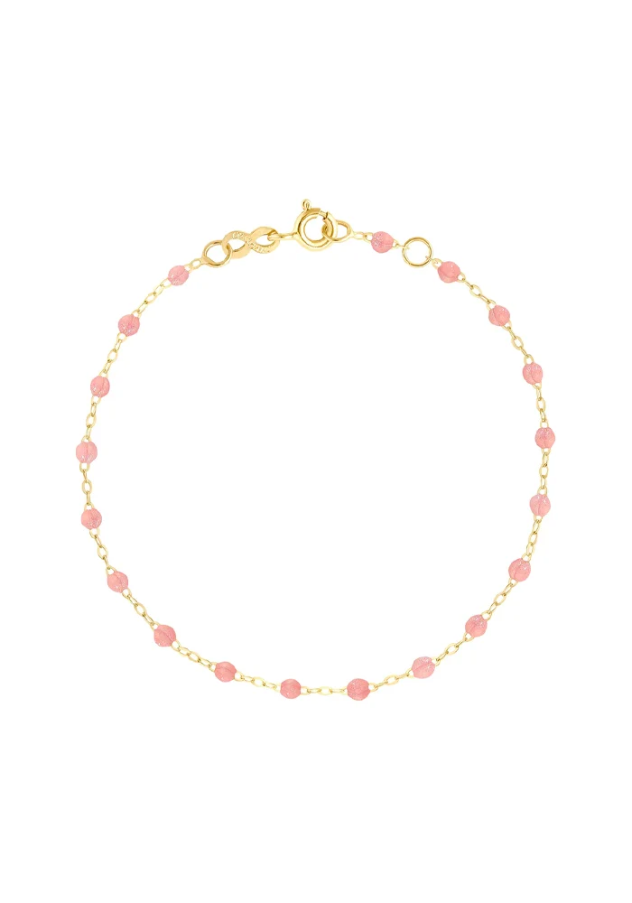 Bracelet Classique Gigi Or Jaune Résines Blush 17cm