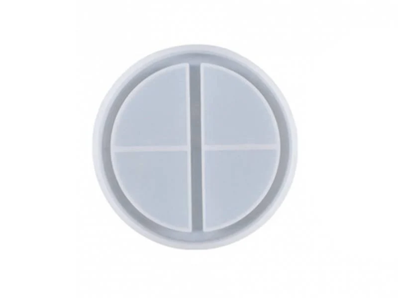 Moule en silicone - Coupelle ronde 2 compartiments - 11,4 cm de diamètre