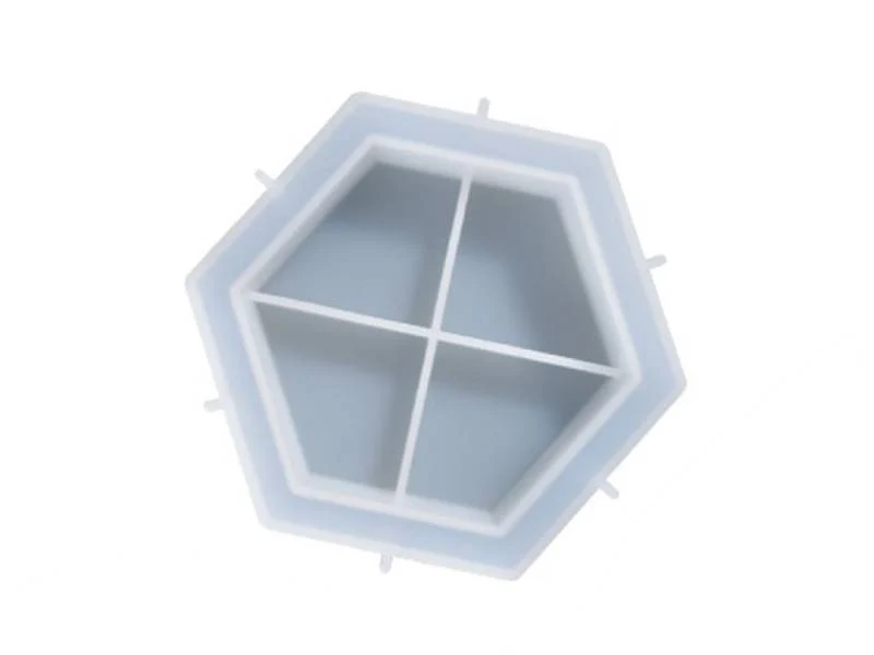 Moule en silicone - Petite coupelle hexagonale - 13,1 x 11,6 cm