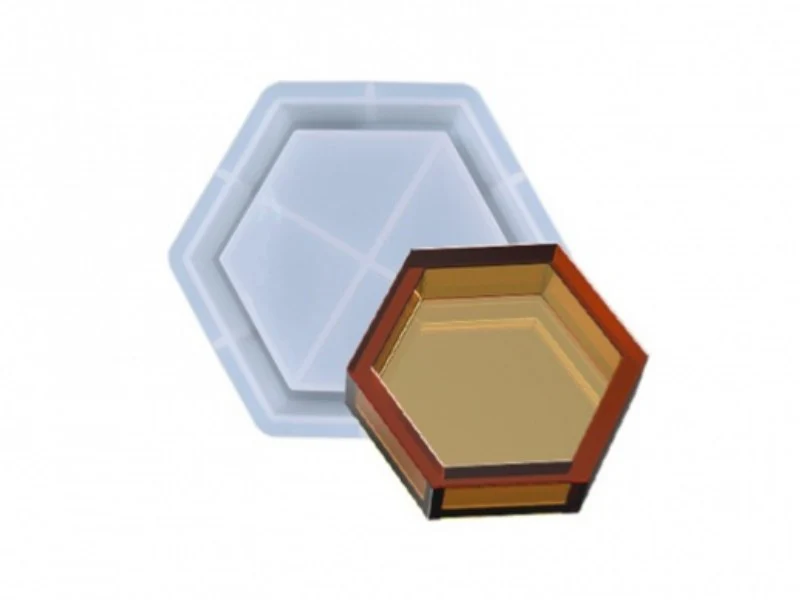 Moule en silicone - Petite coupelle hexagonale - 13,1 x 11,6 cm