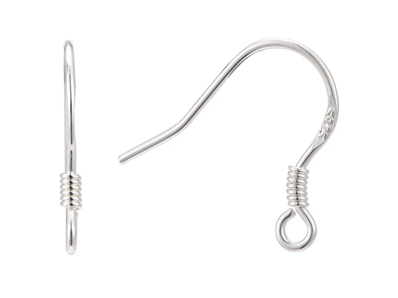 Paire de boucles d'oreilles crochet - Argent 925