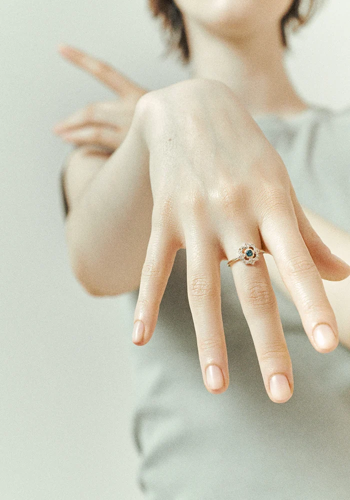Bague Bettina London Blue Topaz
