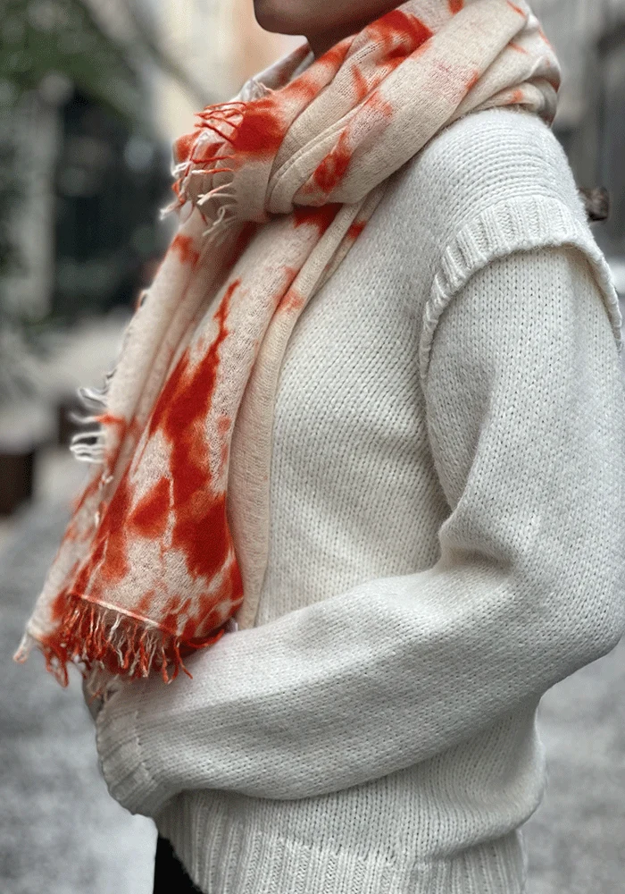 Écharpe Icebear Orange Daisy