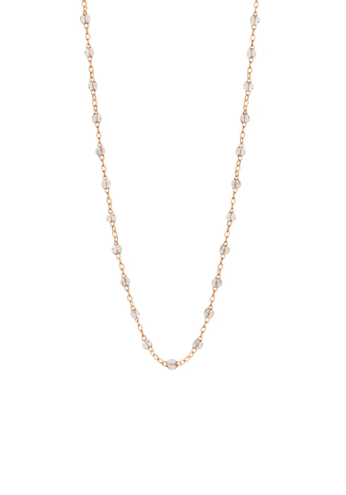 Collier Classique Gigi Or Rose Et Résines Sparkle 45cm