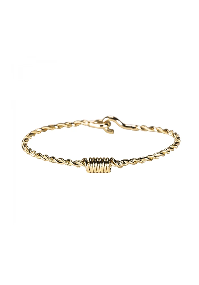 Bracelet Barbelé En Corde De Guitare Twistée