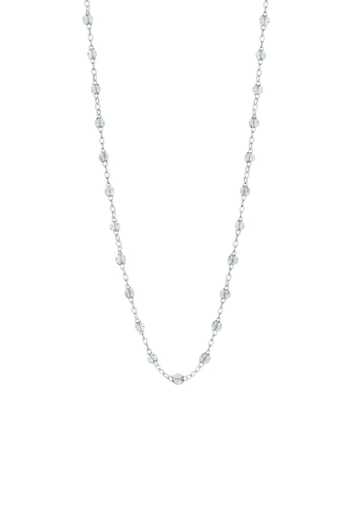 Collier Classique Gigi Or Blanc Et Résines Sparkle 45cm