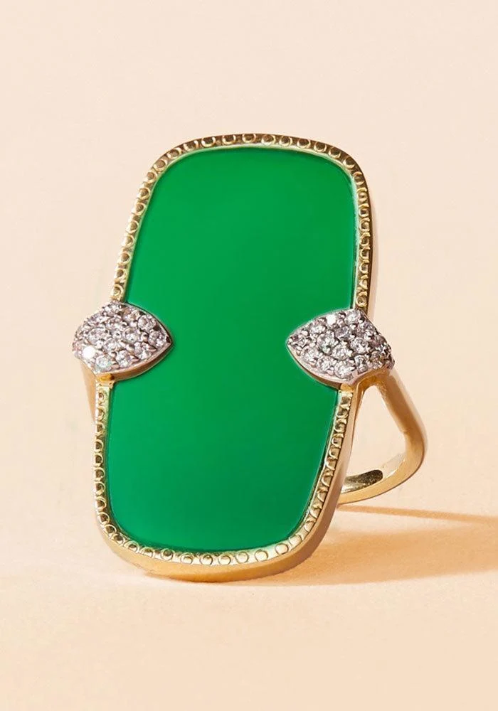 Bague Sangha Onyx Vert