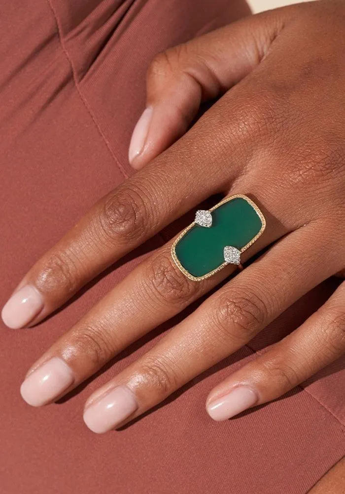 Bague Sangha Onyx Vert