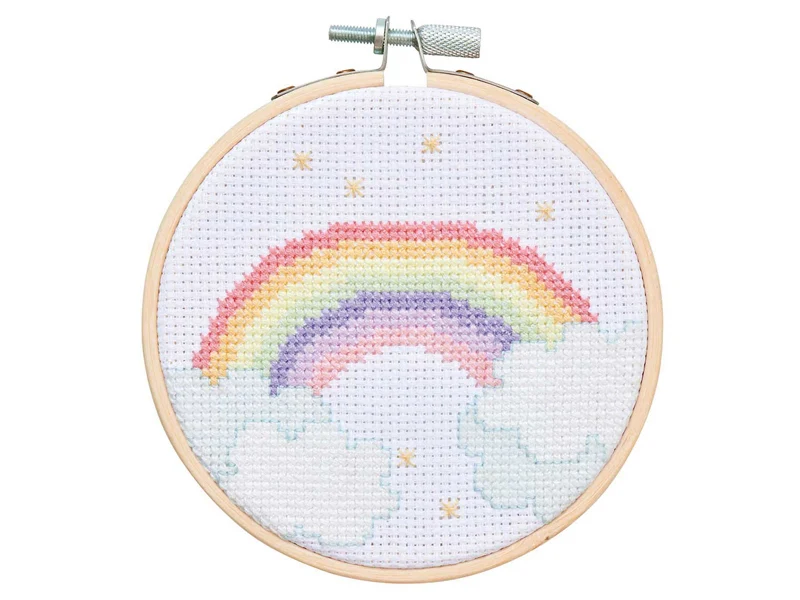KIT DE BRODERIE ARC-EN-CIEL - RICO DESIGN