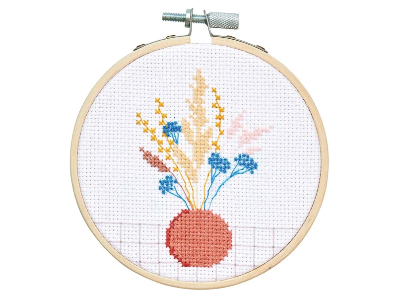 Kit de broderie fleurs séchées - Rico Design