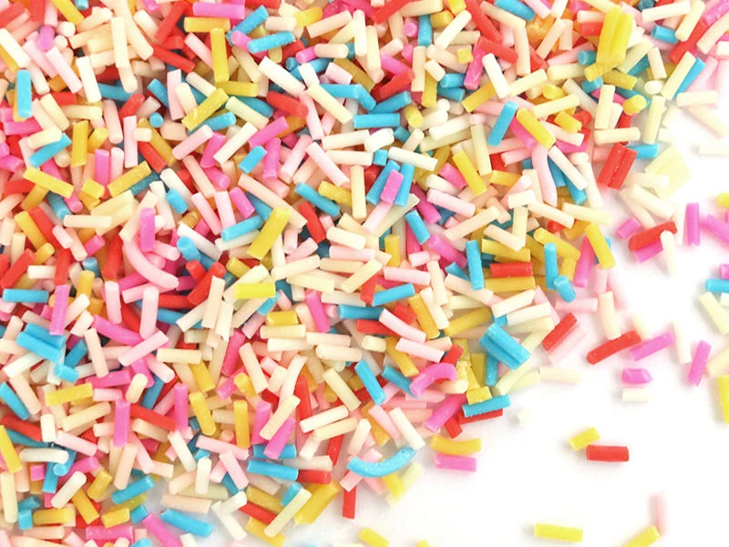 Faux vermicelles très fins - couleur flashy pour pâte fimo ou résine -10g