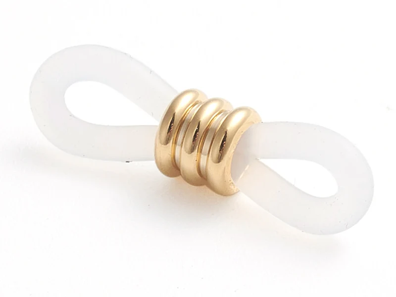 10 embouts deluxe pour cordon à lunettes - doré