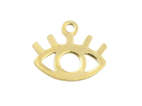 Breloque dorée à l'or fin 24 K – Oeil évidé