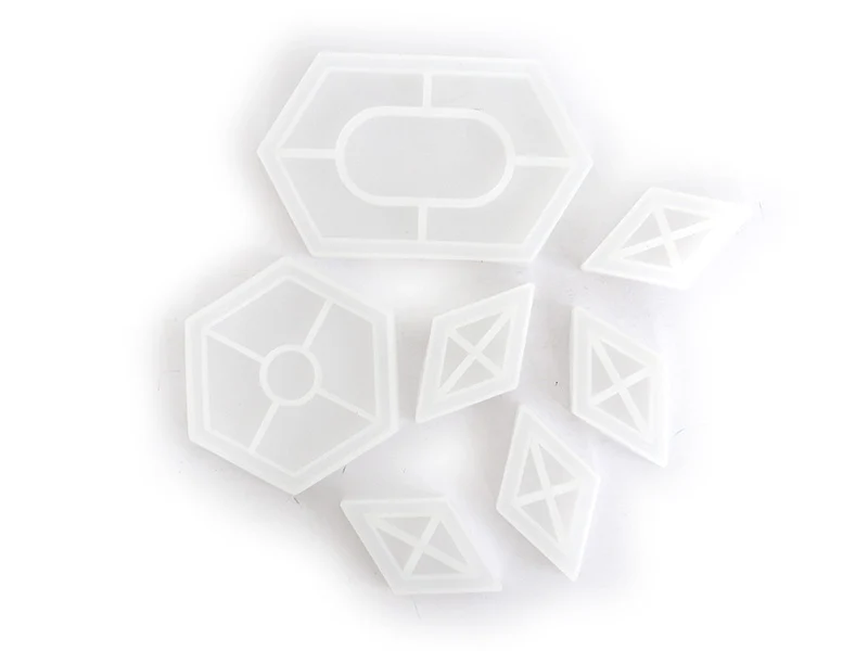 Lot de 7 moules en silicone - coupelles