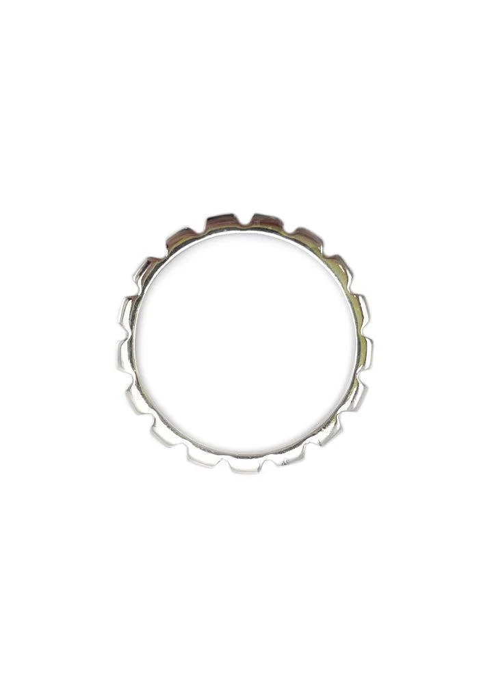 Bague Fine Crantée Argent