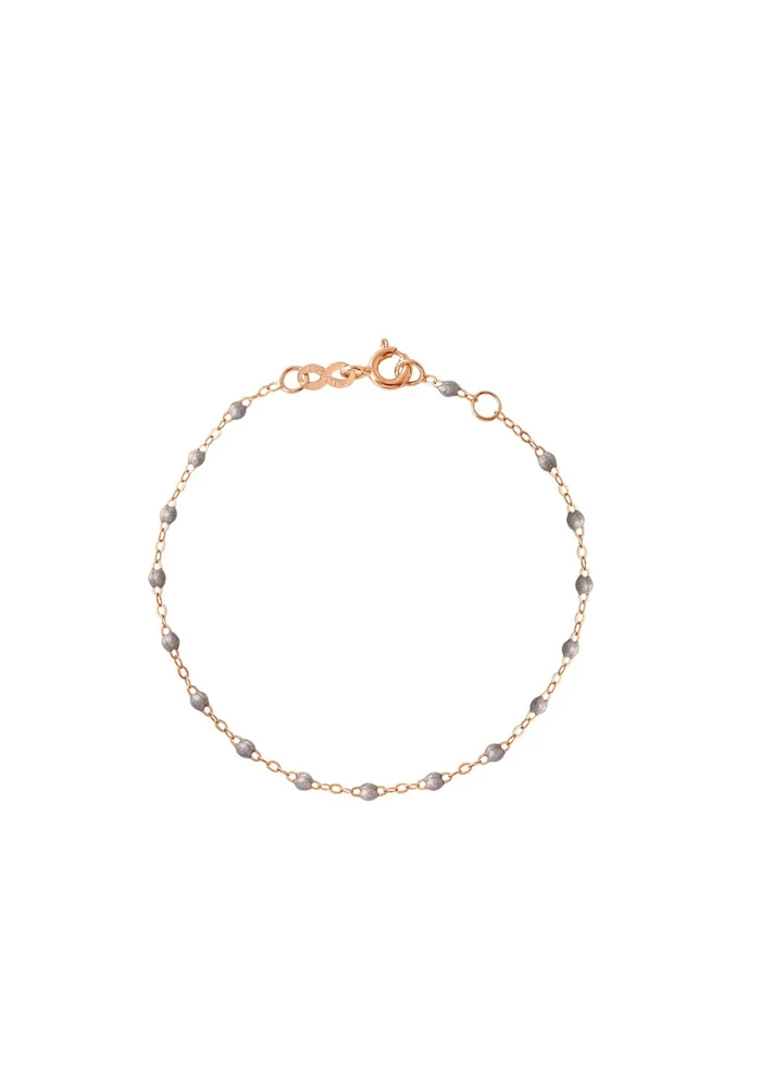 Bracelet Enfant Classique Gigi Or Rose Et Résines Argent 13cm