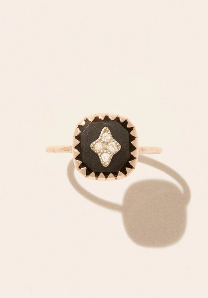 Bague Pierrot Noire