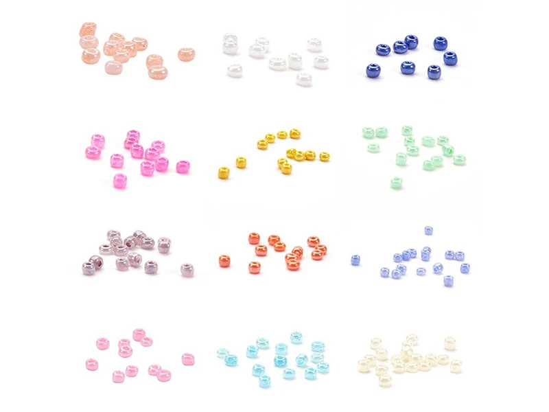 Boite de 15 couleurs de rocailles - 3mm