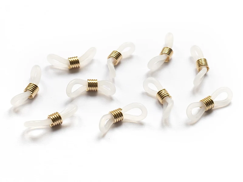 10 attaches pour lunette - embouts pour cordon à lunettes