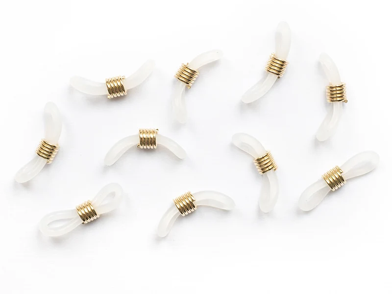 10 attaches pour lunette - embouts pour cordon à lunettes