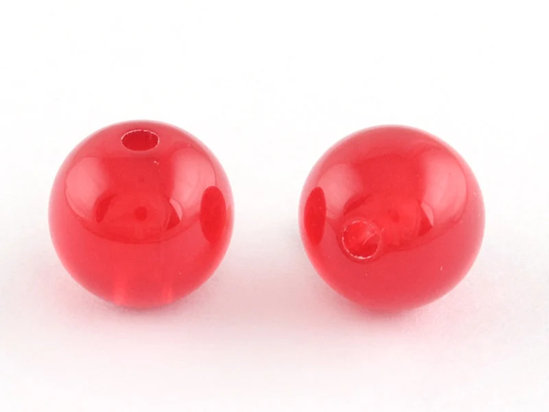 100 perles en plastique rondes 6 mm - multicolores