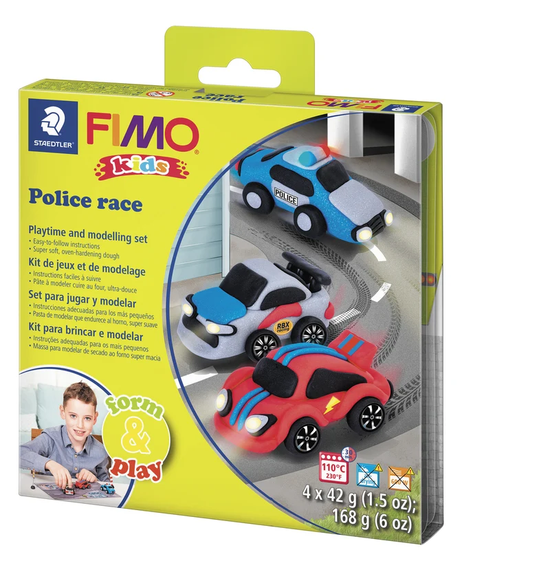 Kit Fimo Kids - Course de police