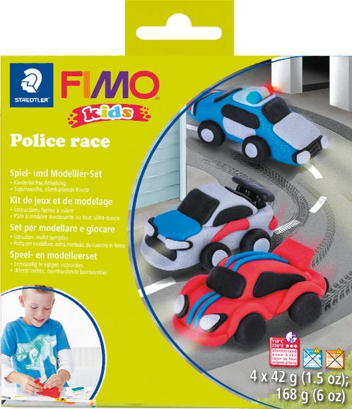 Kit Fimo Kids - Course de police