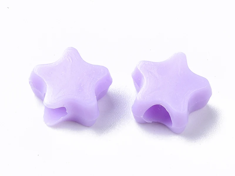 50 perles étoiles - multicolore