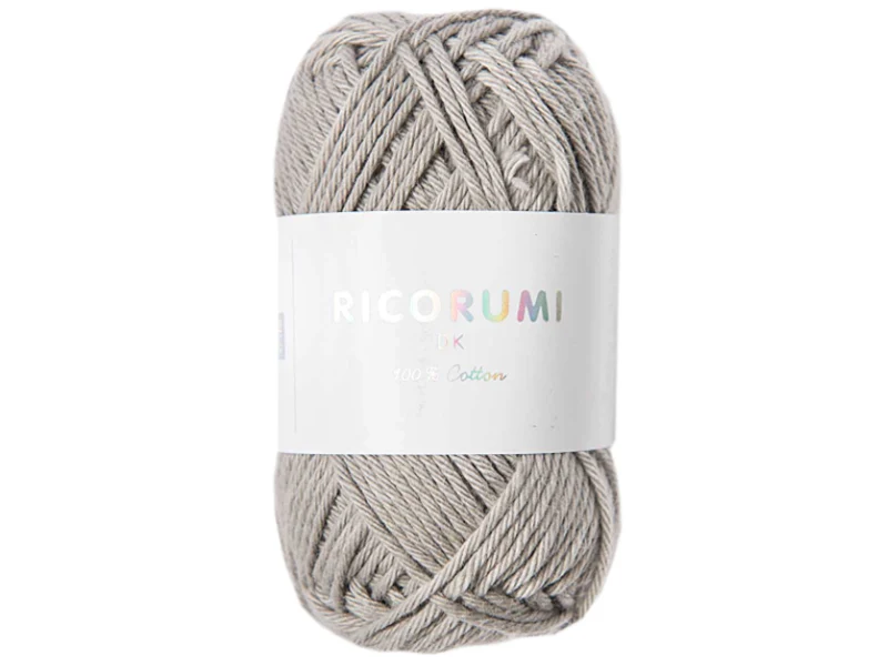 Pelote Ricorumi coton DK - Gris perle (04)