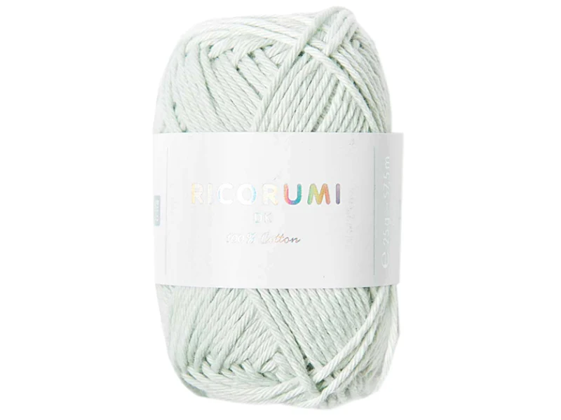Pelote Ricorumi coton DK - Vert glace (37)