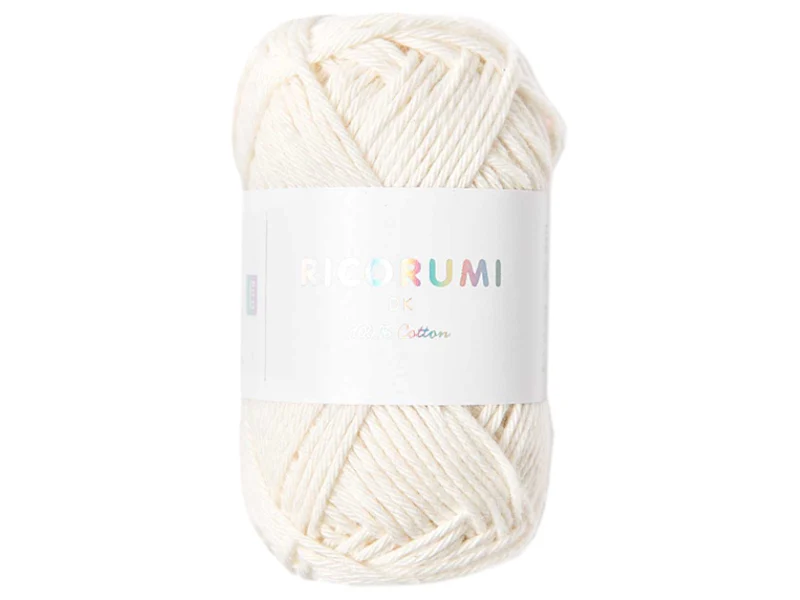 Pelote Ricorumi coton DK - Crème (02)