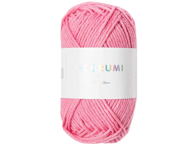 Pelote Ricorumi coton DK - Rose bonbon (12)