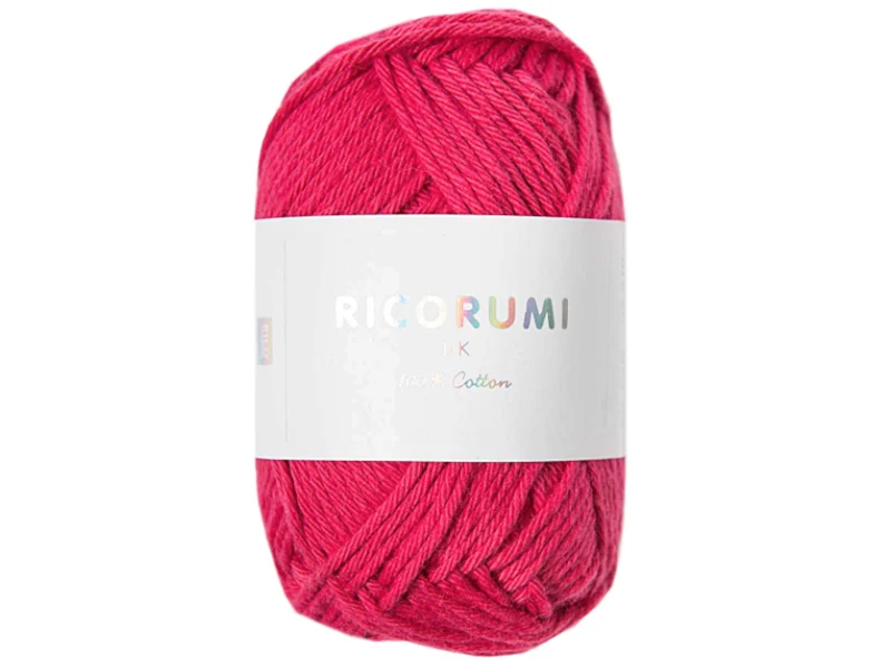 Pelote Ricorumi coton DK - Framboise (13)