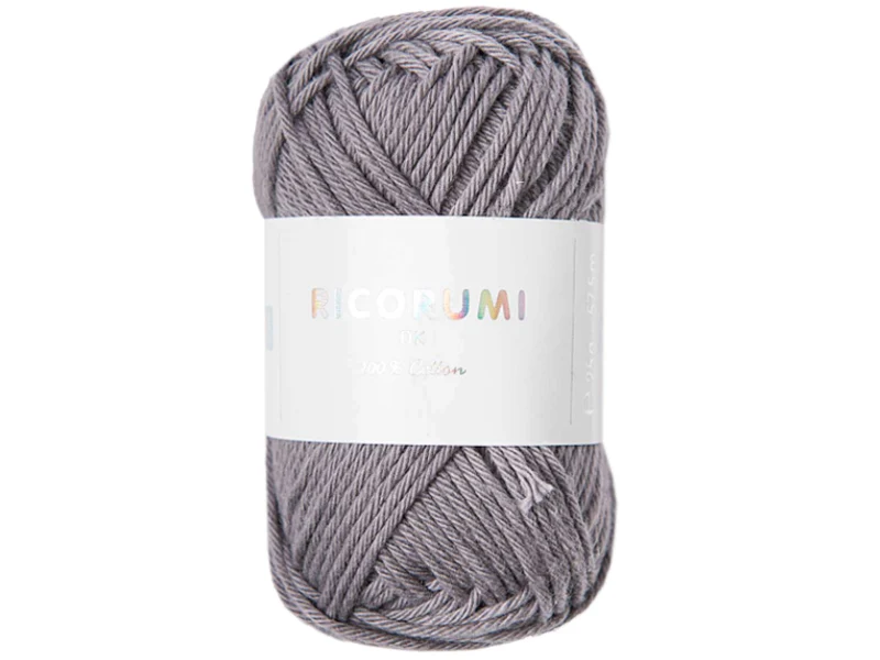Pelote Ricorumi coton DK - Gris souris (59)