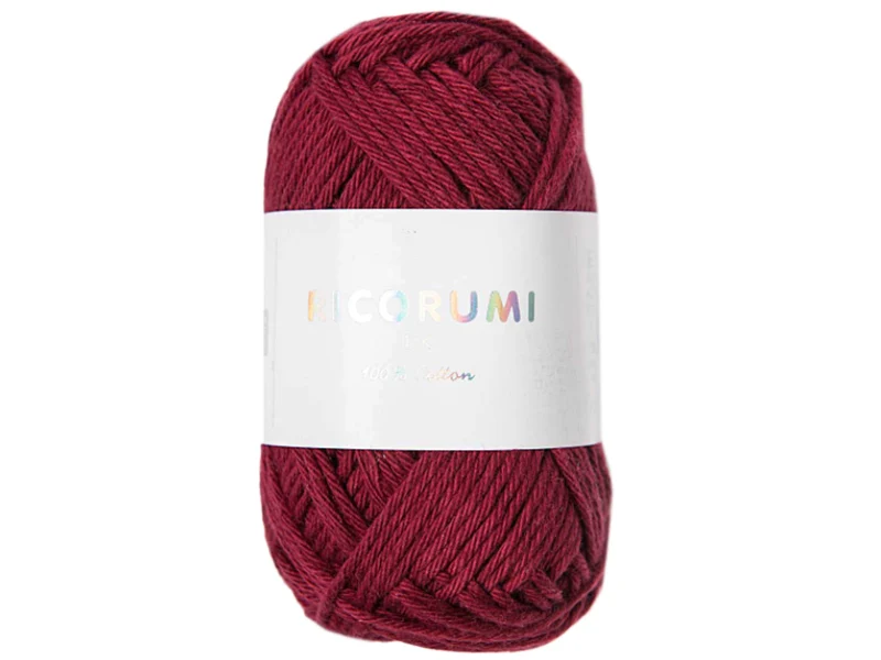 Pelote Ricorumi coton DK - Bordeaux (30)