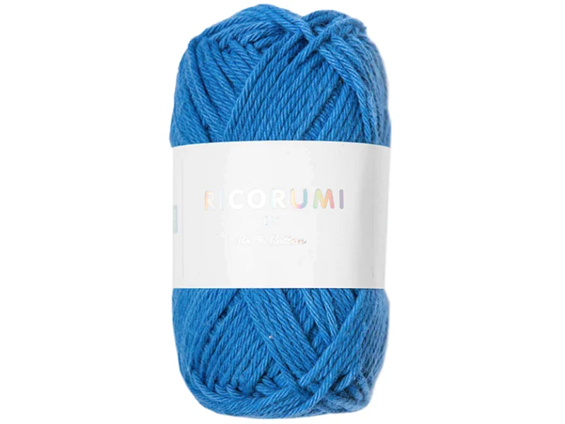 Pelote Ricorumi coton DK - Bleu (32)