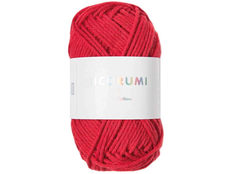 Pelote Ricorumi coton DK - Rouge (28)