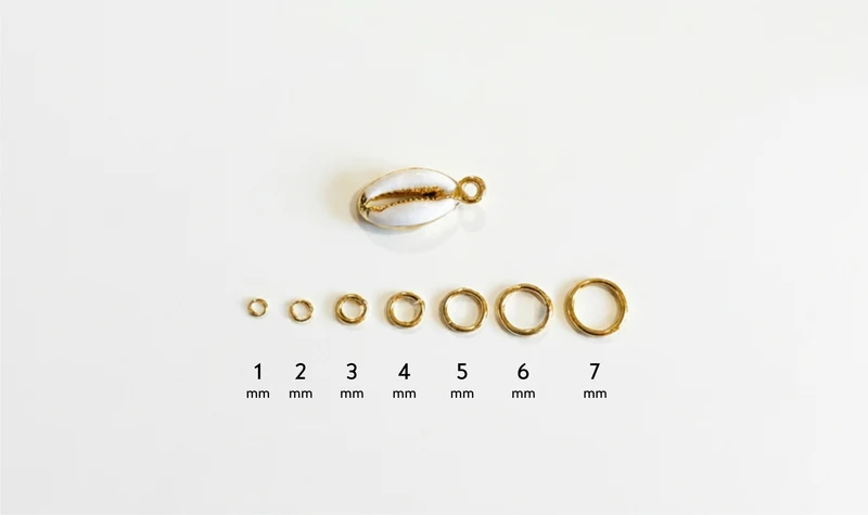 20 anneaux 3mm - dorés à l'or fin 18K