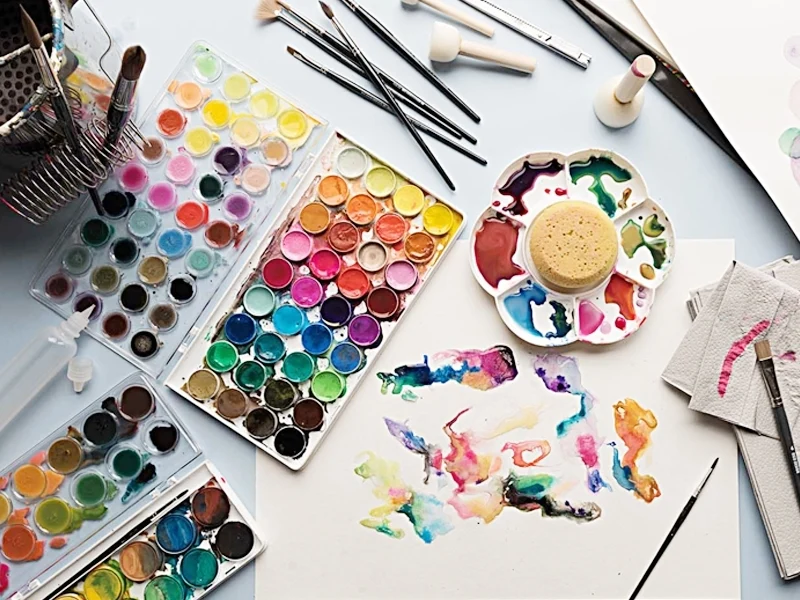 Boîte peinture à l'eau / aquarelle - 36 couleurs basiques