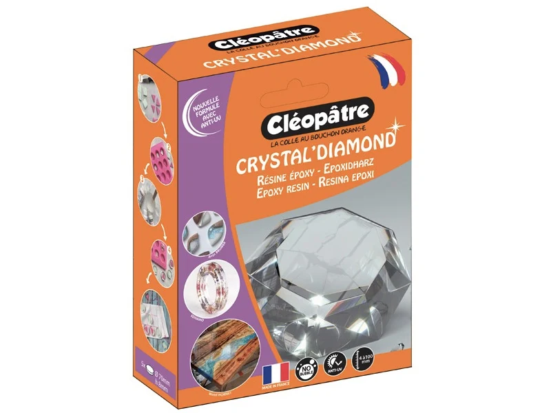 Résine d'inclusion "Crystal'Diamond" 360 mL - transparent*Cléopatre*
