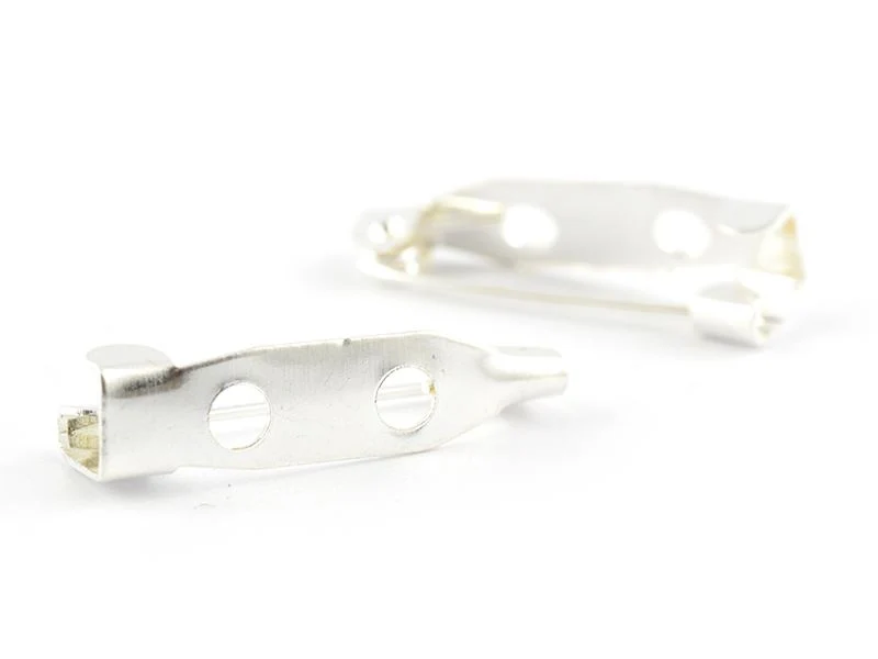 Support pour broche argenté clair - 20 mm