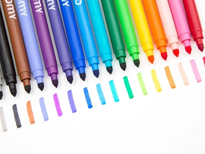 16 feutres ultra-lavables - pour coloriage - OMY