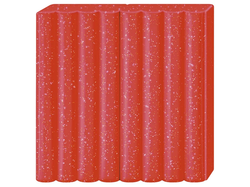 Pâte Fimo rouge paillettes 212 kids