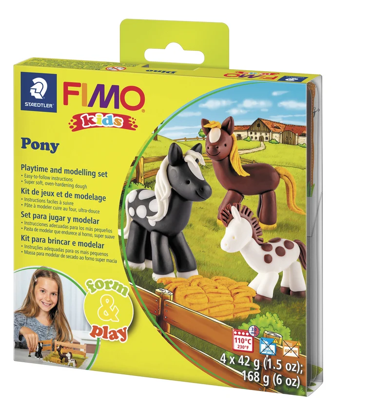 Kit de modelage et jeux - poney